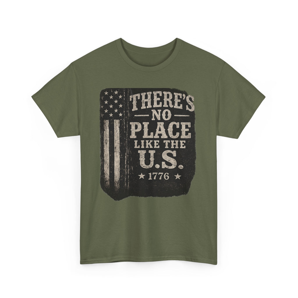 Spicy Blondie 1776 Flag tee - unisex heavyweight cotton patriotic graphic tee