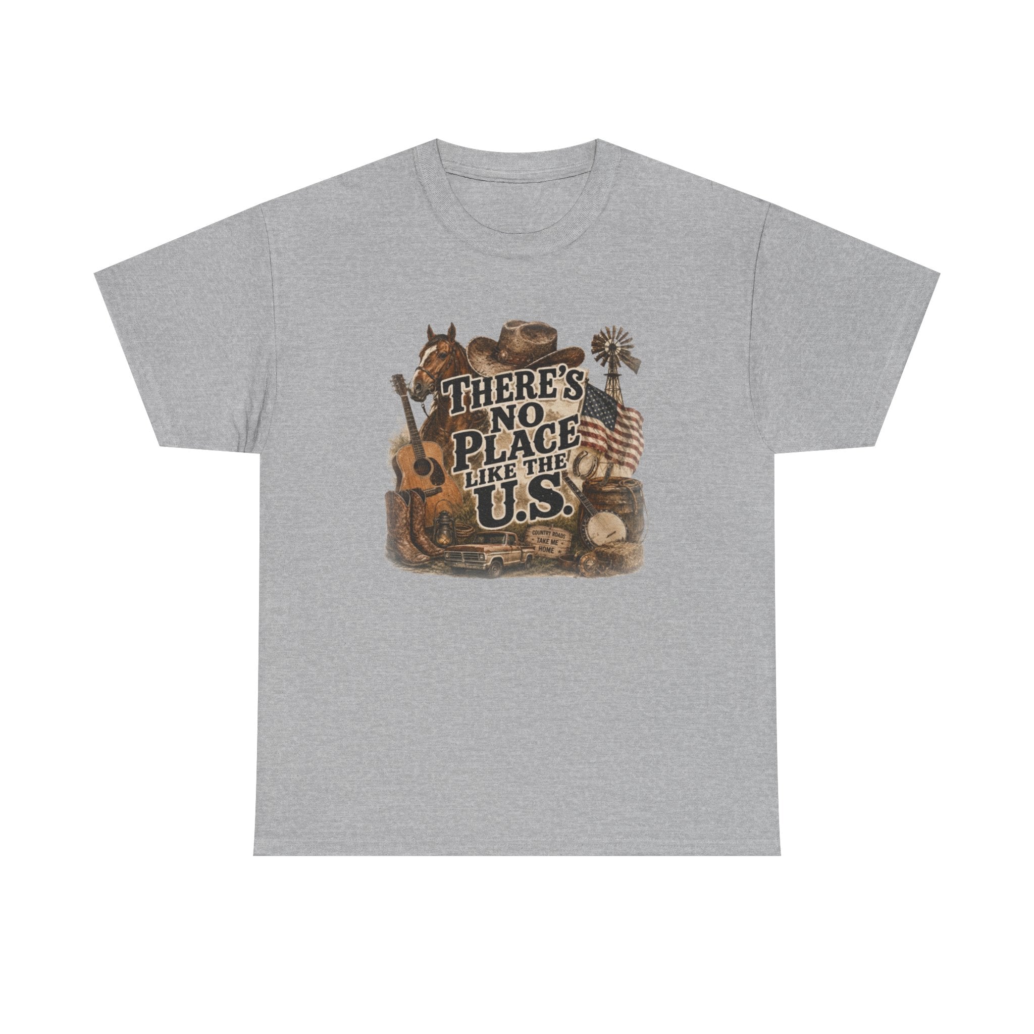 Spicy Blondie vintage country tee - Old Gold colorway front view