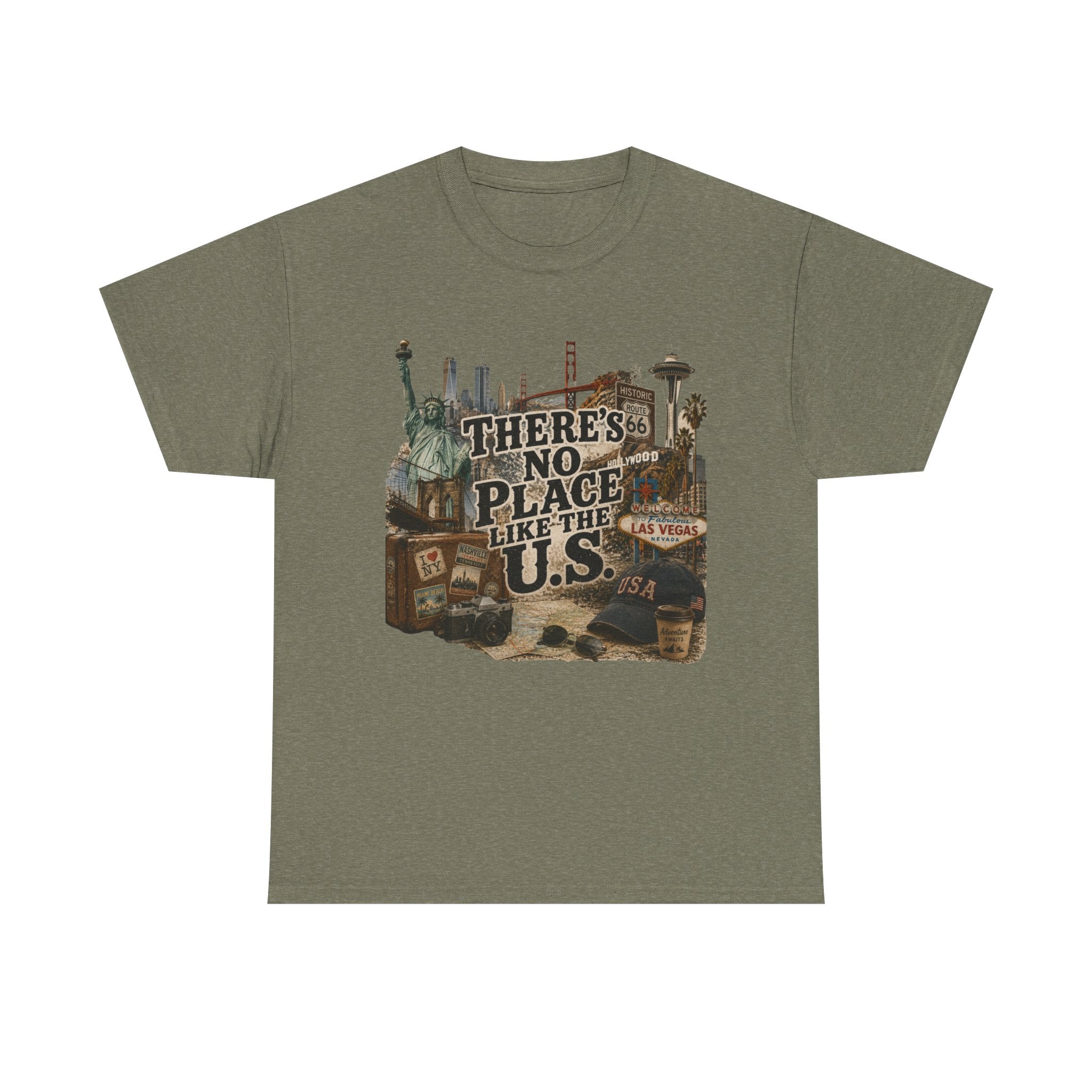 City Lights Edition graphic tee - vintage collage print USA pride