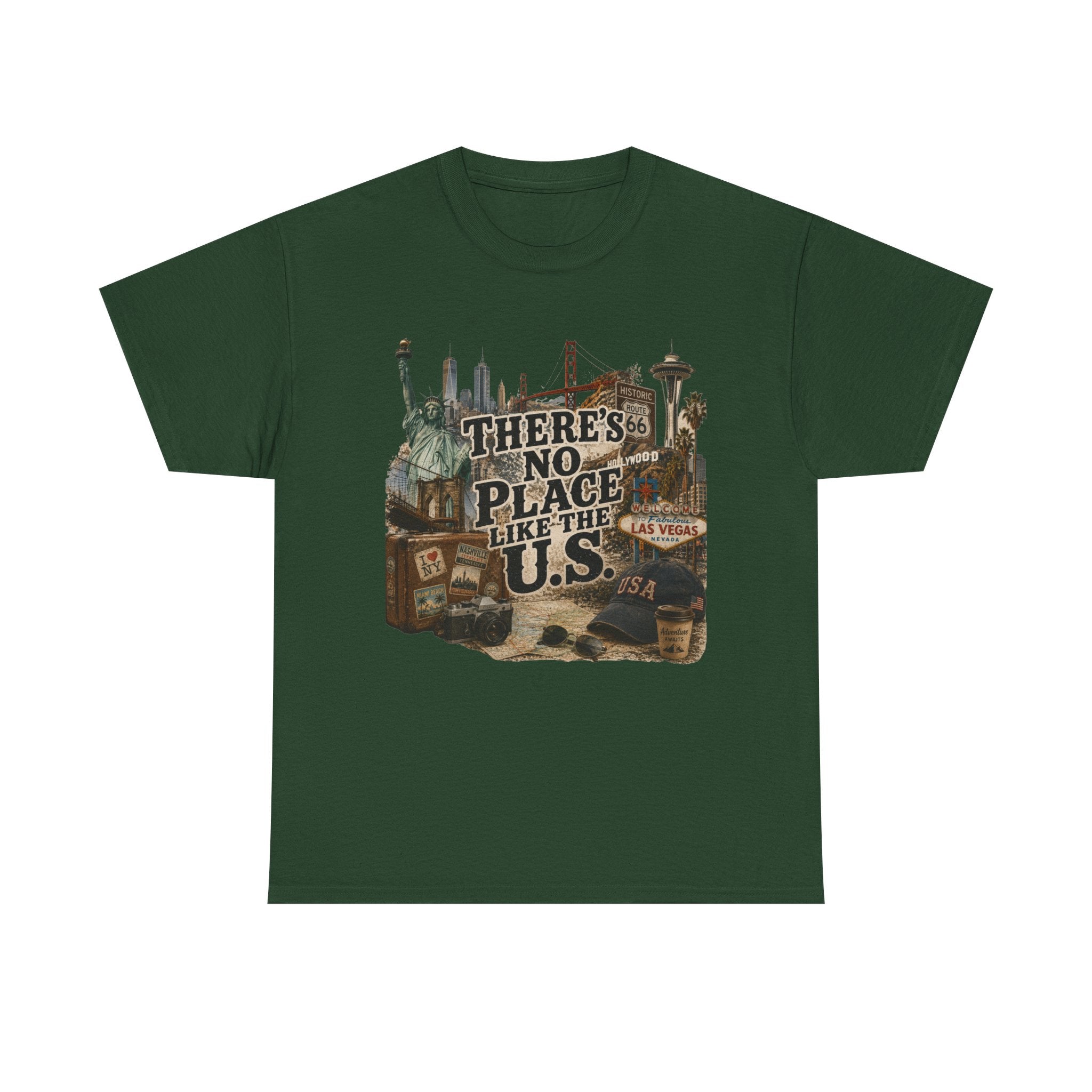 Spicy Blondie American landmarks tee - premium heavyweight cotton graphic tee