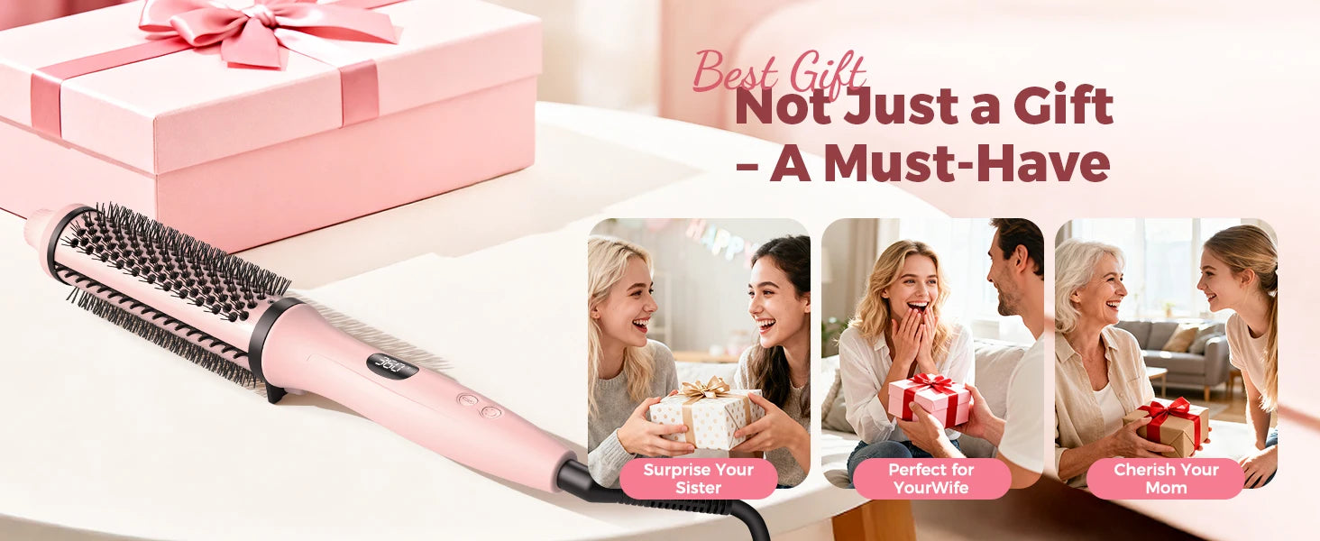 Volumizing Thermal Curl Brush — Hot Girl Hair Without the Effort