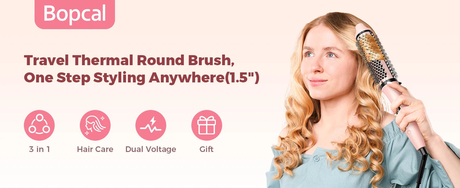 Volumizing Thermal Curl Brush — Hot Girl Hair Without the Effort