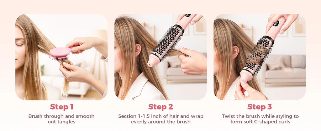 Volumizing Thermal Curl Brush — Hot Girl Hair Without the Effort