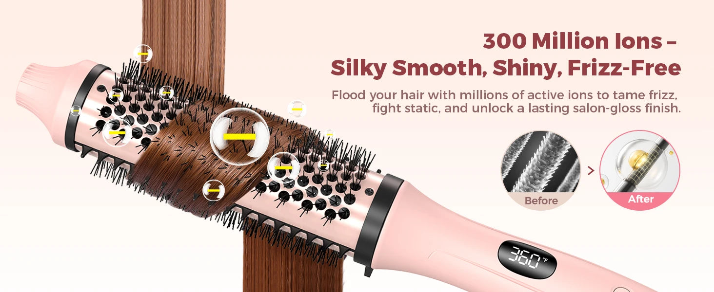 Volumizing Thermal Curl Brush — Hot Girl Hair Without the Effort