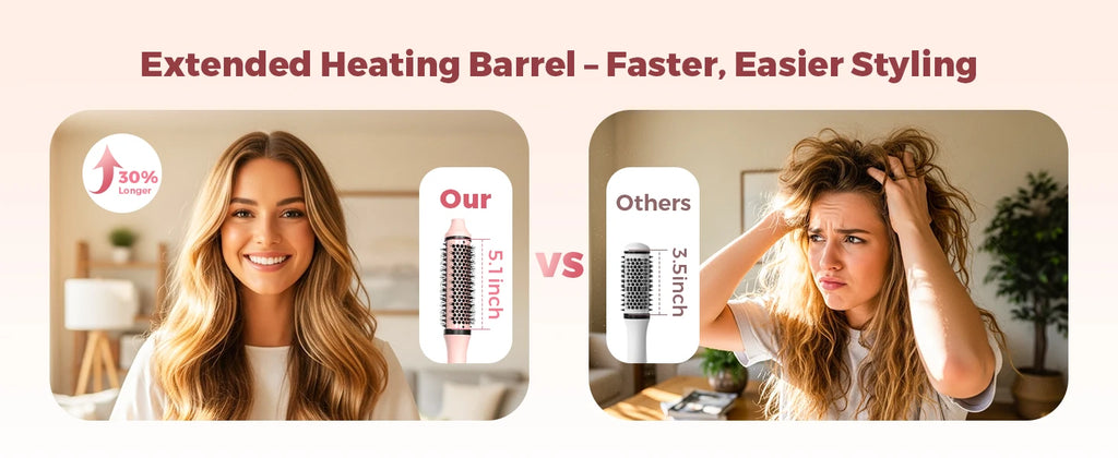 Volumizing Thermal Curl Brush — Hot Girl Hair Without the Effort