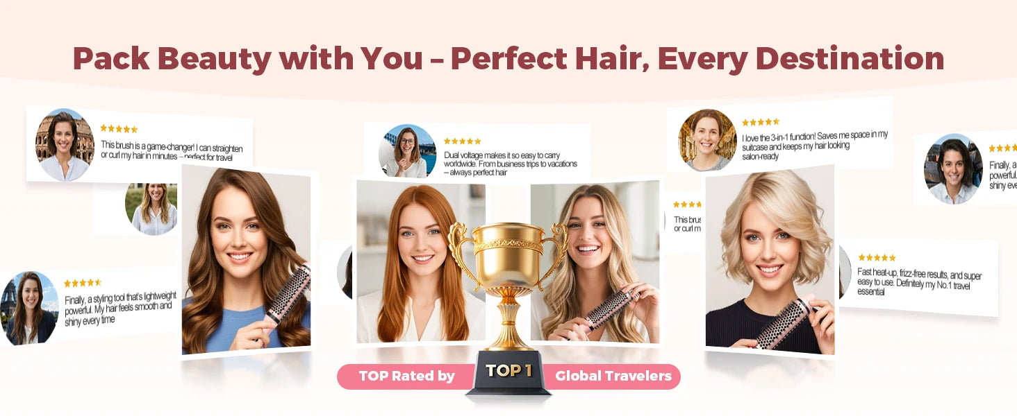 Volumizing Thermal Curl Brush — Hot Girl Hair Without the Effort