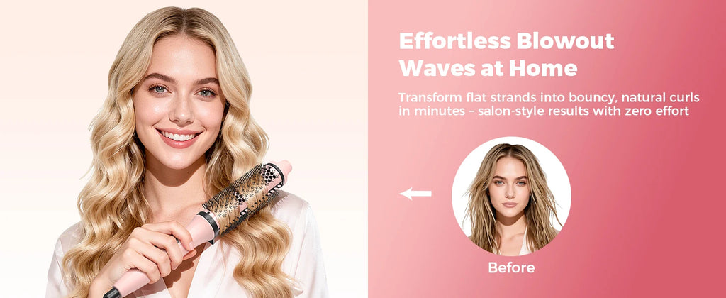 Volumizing Thermal Curl Brush — Hot Girl Hair Without the Effort