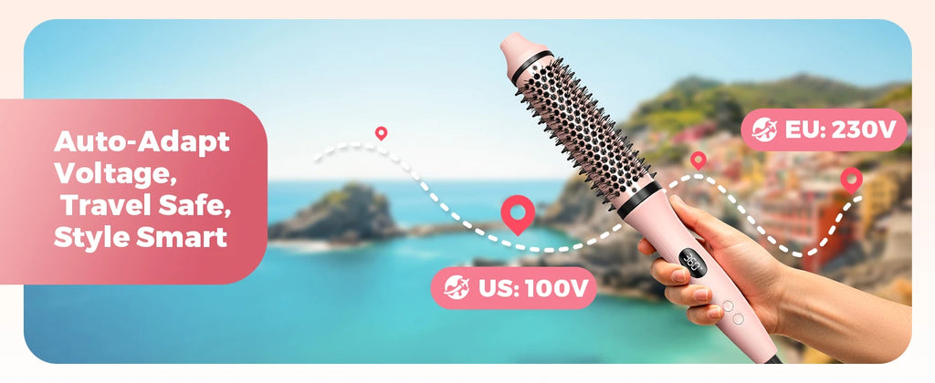 Volumizing Thermal Curl Brush — Hot Girl Hair Without the Effort